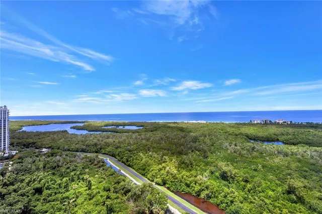 a view of a city from a balcony
