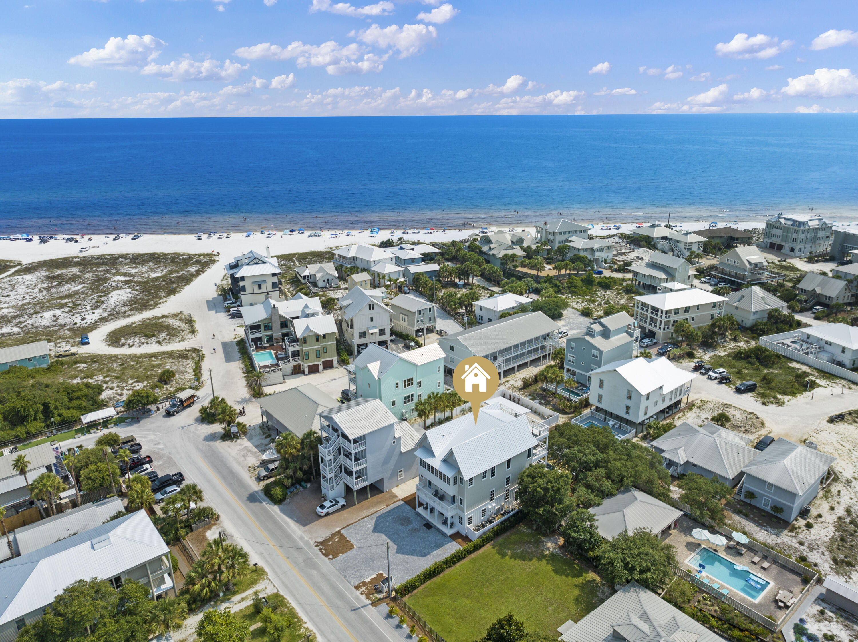 512 Defuniak Street Santa Rosa Beach, FL 32459 - Photo 12 of 44 an aerial view of residential building and lake
