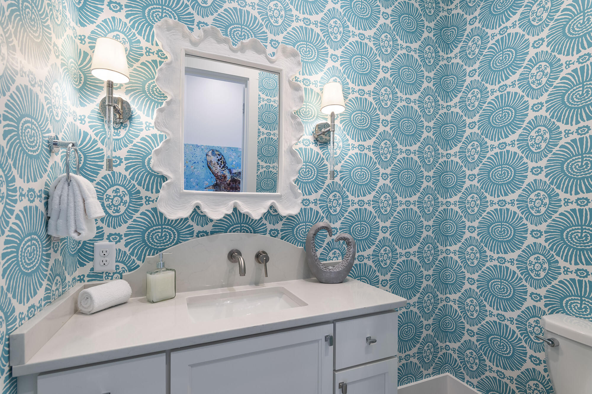 512 Defuniak Street Santa Rosa Beach, FL 32459 - Photo 16 of 44 a bathroom with a sink and mirror