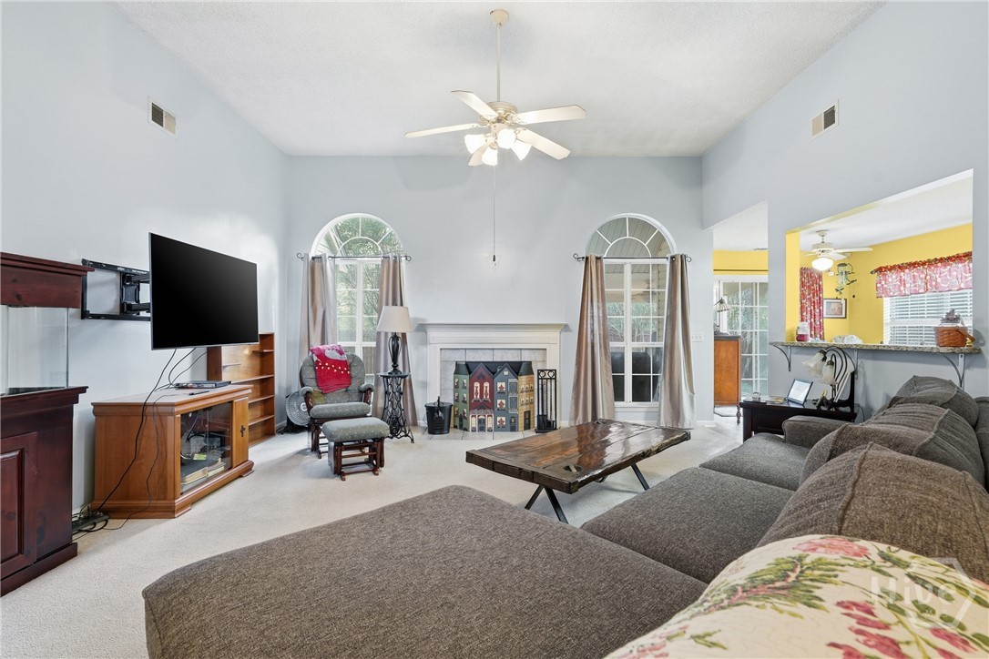 8 Sundance Court Pooler, GA 31322 - Photo 5 of 37 Living room with fireplace