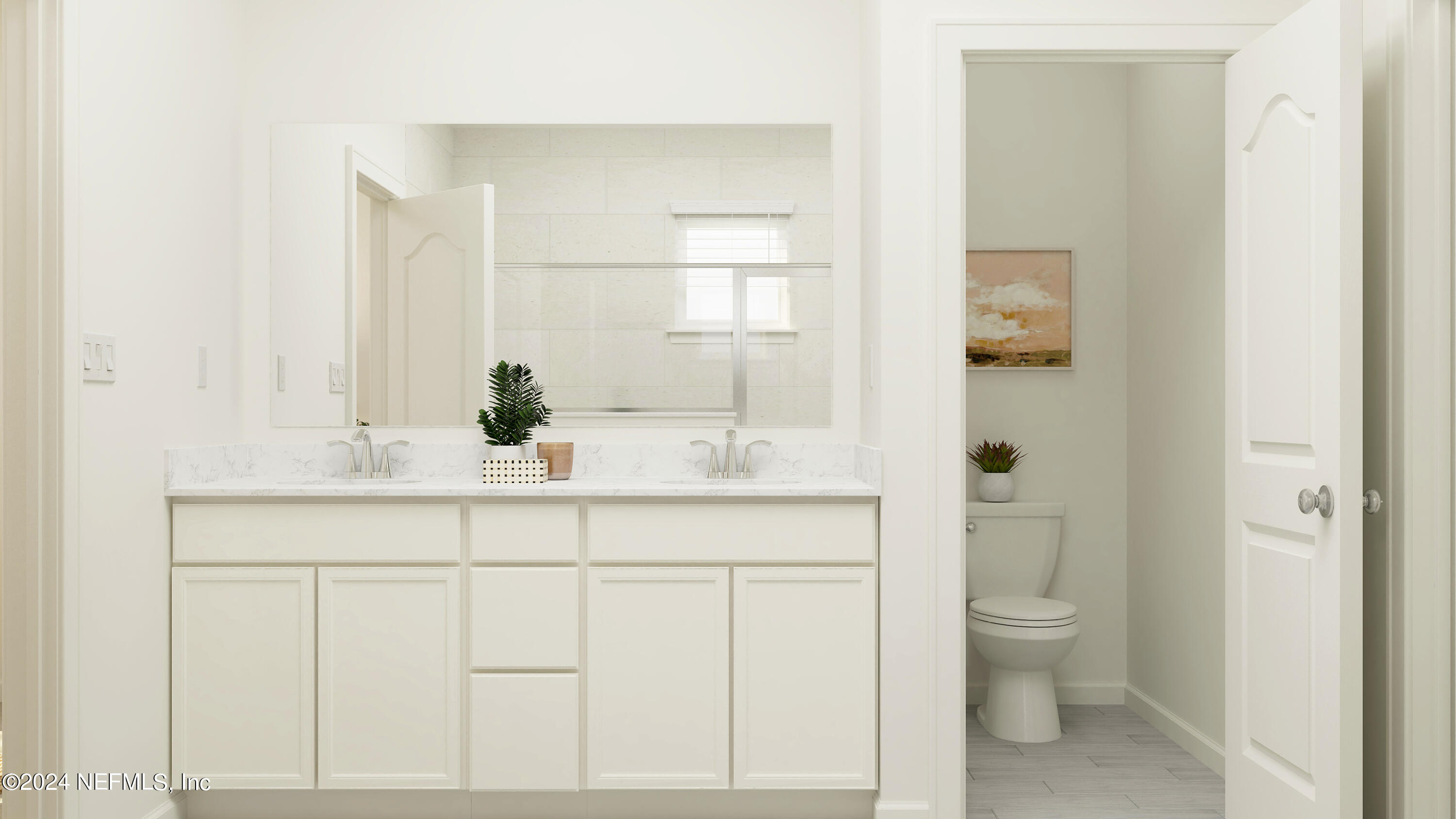 77 River Strand Lane St. Augustine, FL 32084 - Photo 12 of 24 a bathroom with a sink a toilet and shower