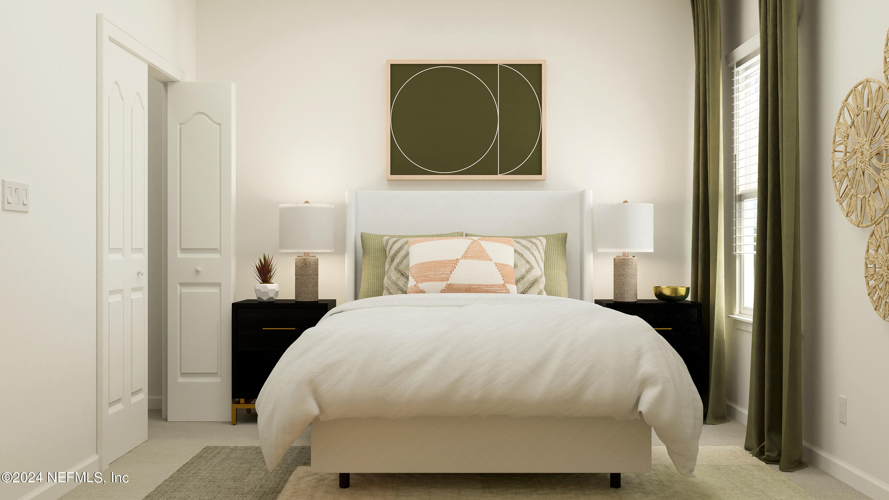 77 River Strand Lane St. Augustine, FL 32084 - Photo 18 of 24 a bedroom with a bed and a painting on the wall