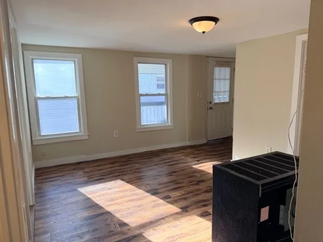 a view of an empty room and window