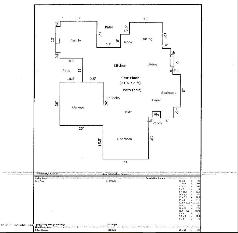 3702 Sunset Ridge Road Altadena, CA 91001 - Photo 55 of 56 3702 SUNSET RIDGE Floor Plan 1st floor