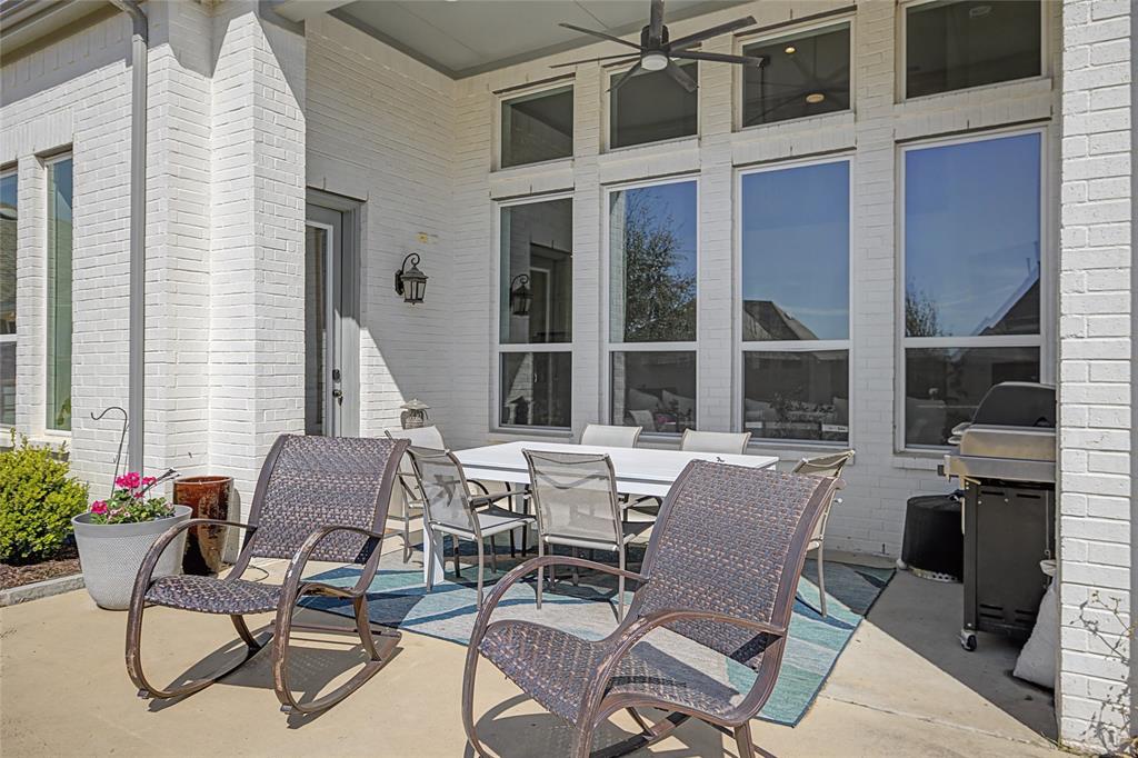 13753 Green Elm Road Fort Worth, TX 76008 - Photo 35 of 40 Spacious rear patio with ceiling fan