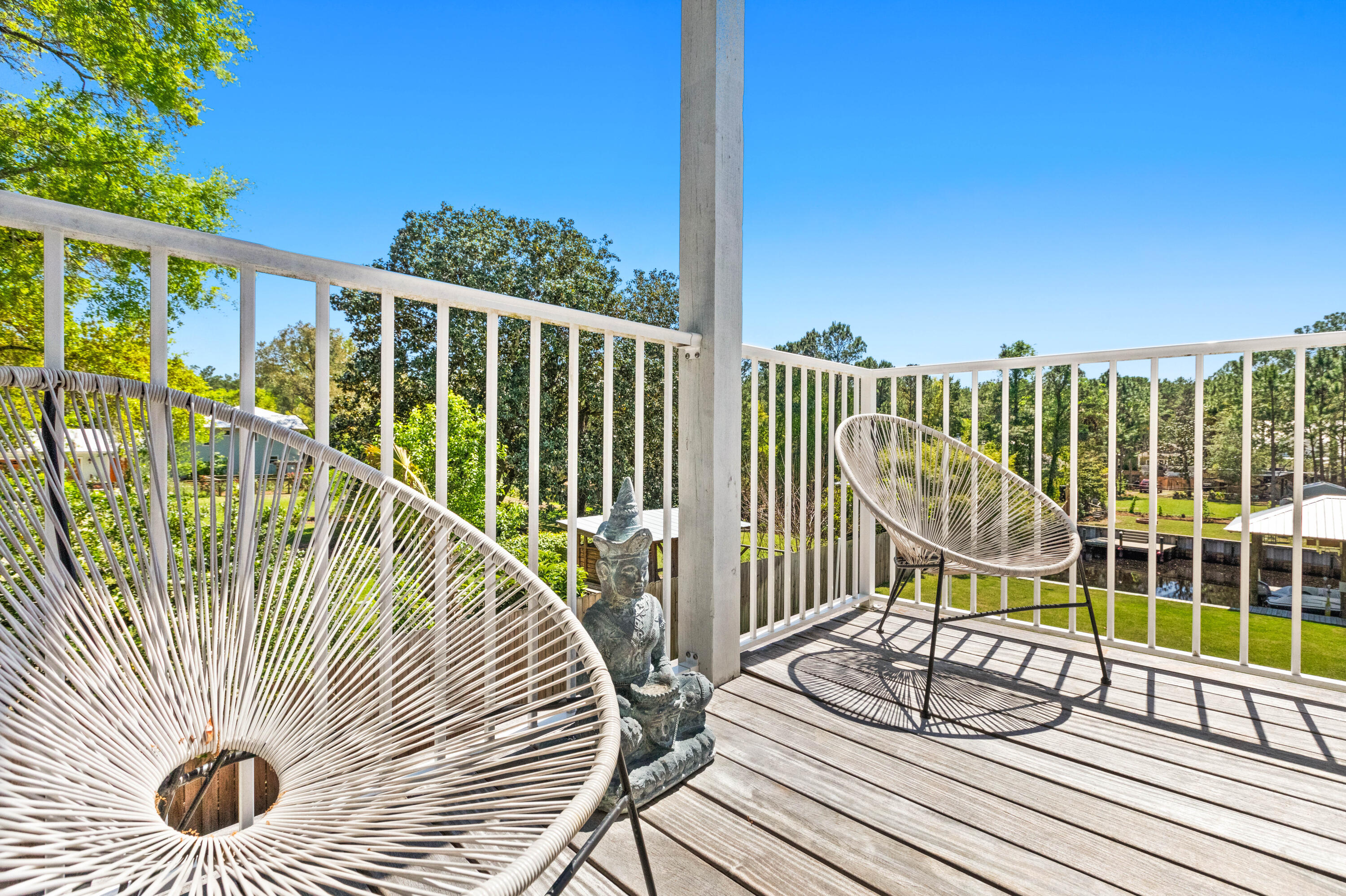 341 Little Canal Drive Santa Rosa Beach, FL 32459 - Photo 13 of 27 a view of balcony with wooden floor