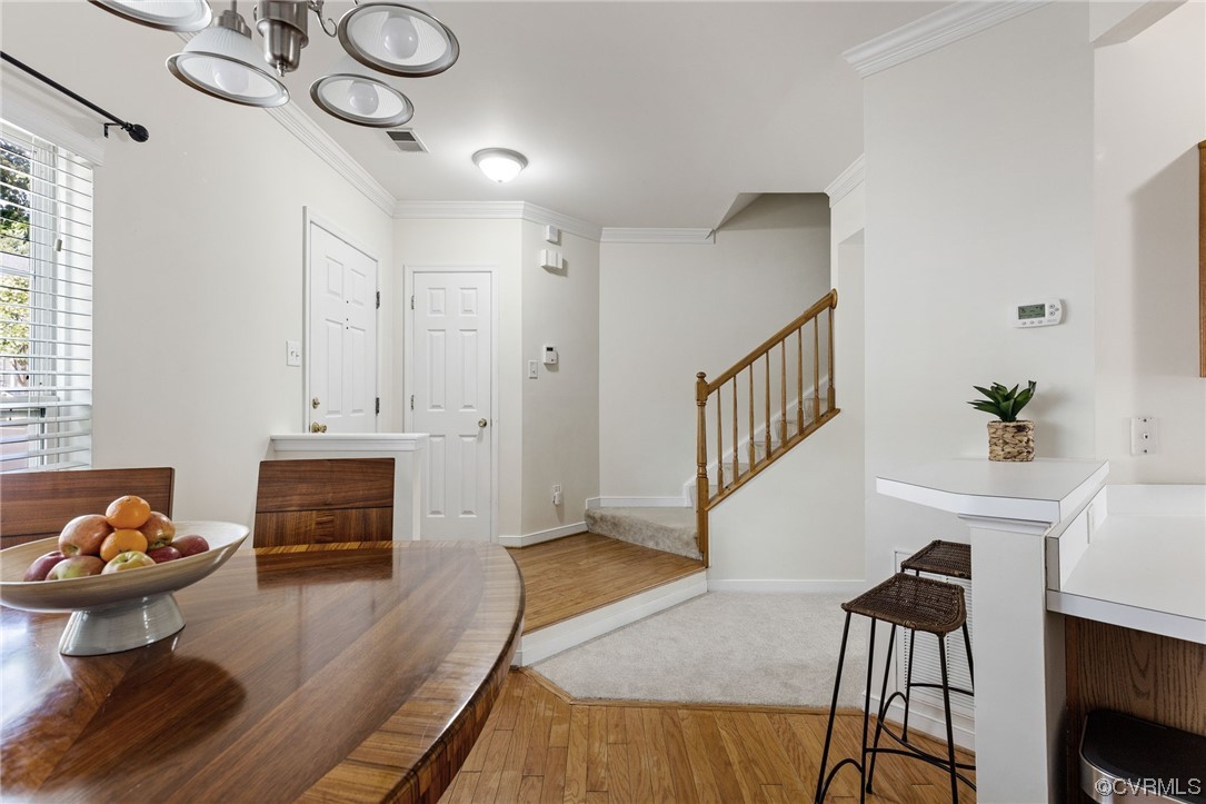 5502 Millstream Lane Henrico, VA 23228 - Photo 2 of 30 hardwood floors at entry and kitchen.