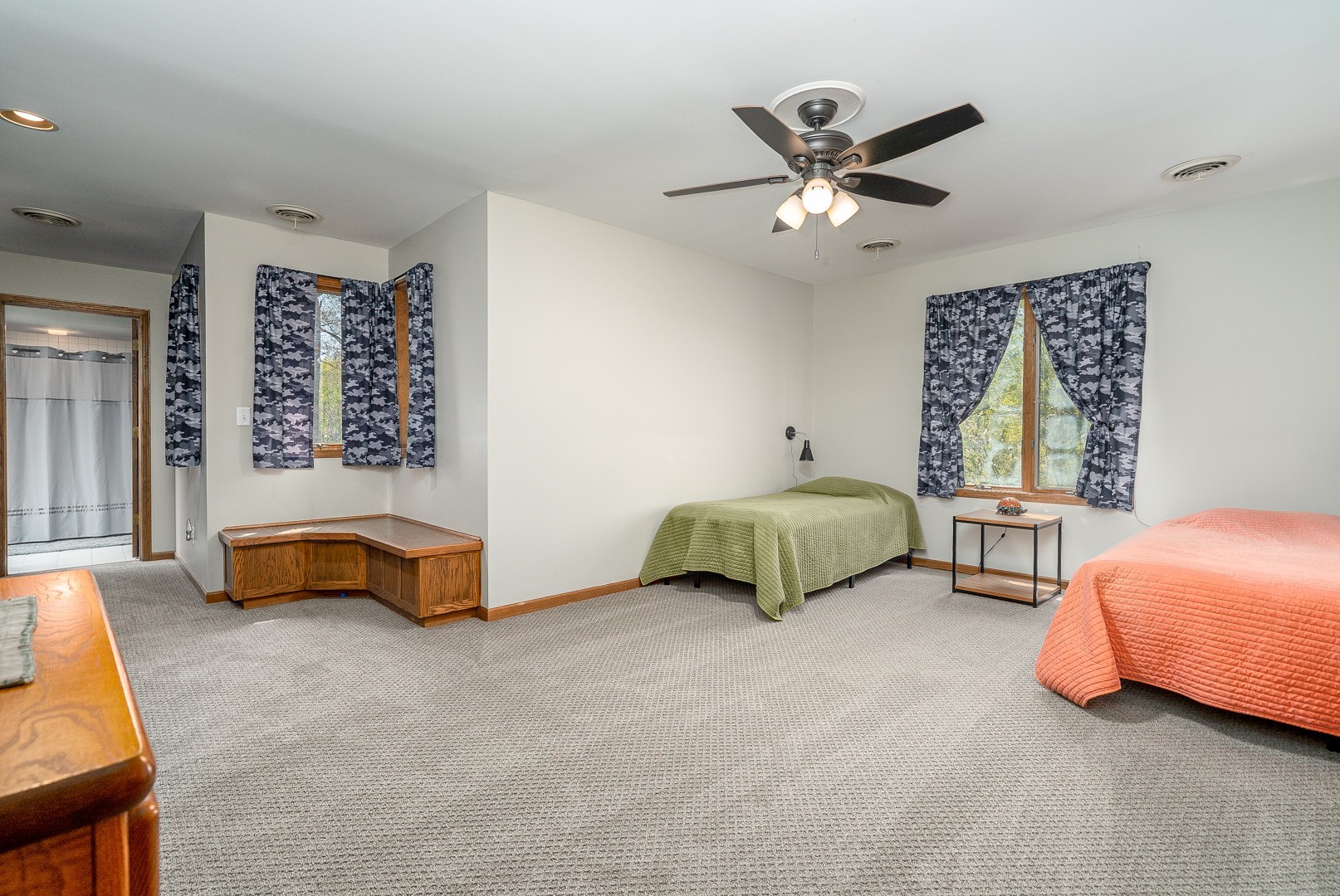 8500 North 4000 W Road Morris, IL 60450 - Photo 20 of 38 a bedroom with furniture and a ceiling fan