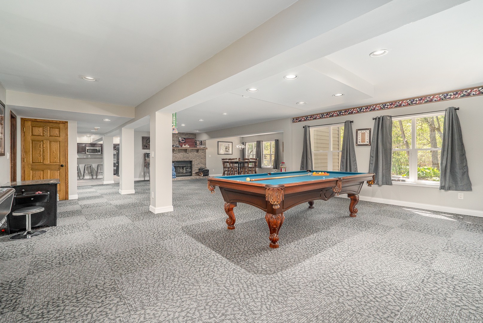 8500 North 4000 W Road Morris, IL 60450 - Photo 23 of 38 a room with pool table and windows