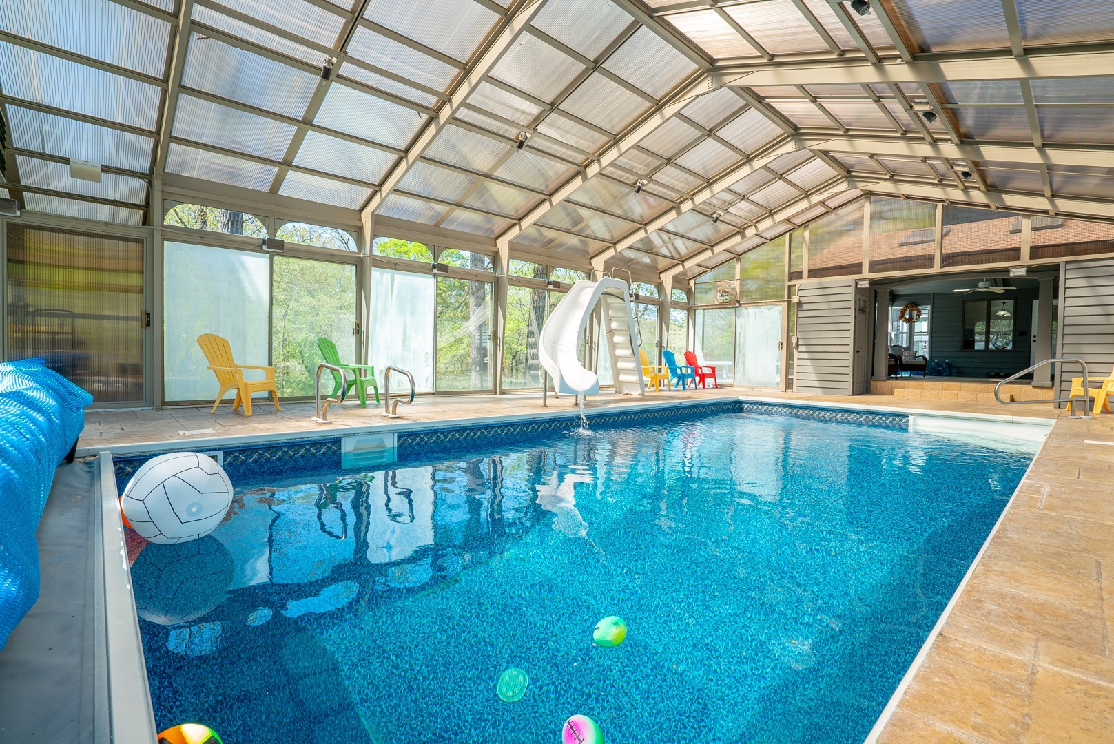 8500 North 4000 W Road Morris, IL 60450 - Photo 29 of 38 a view of a swimming pool with a patio