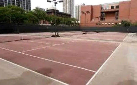 a view of a tennis court