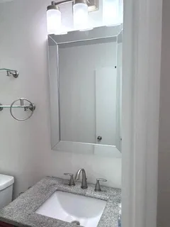 a bathroom with a sink and a toilet