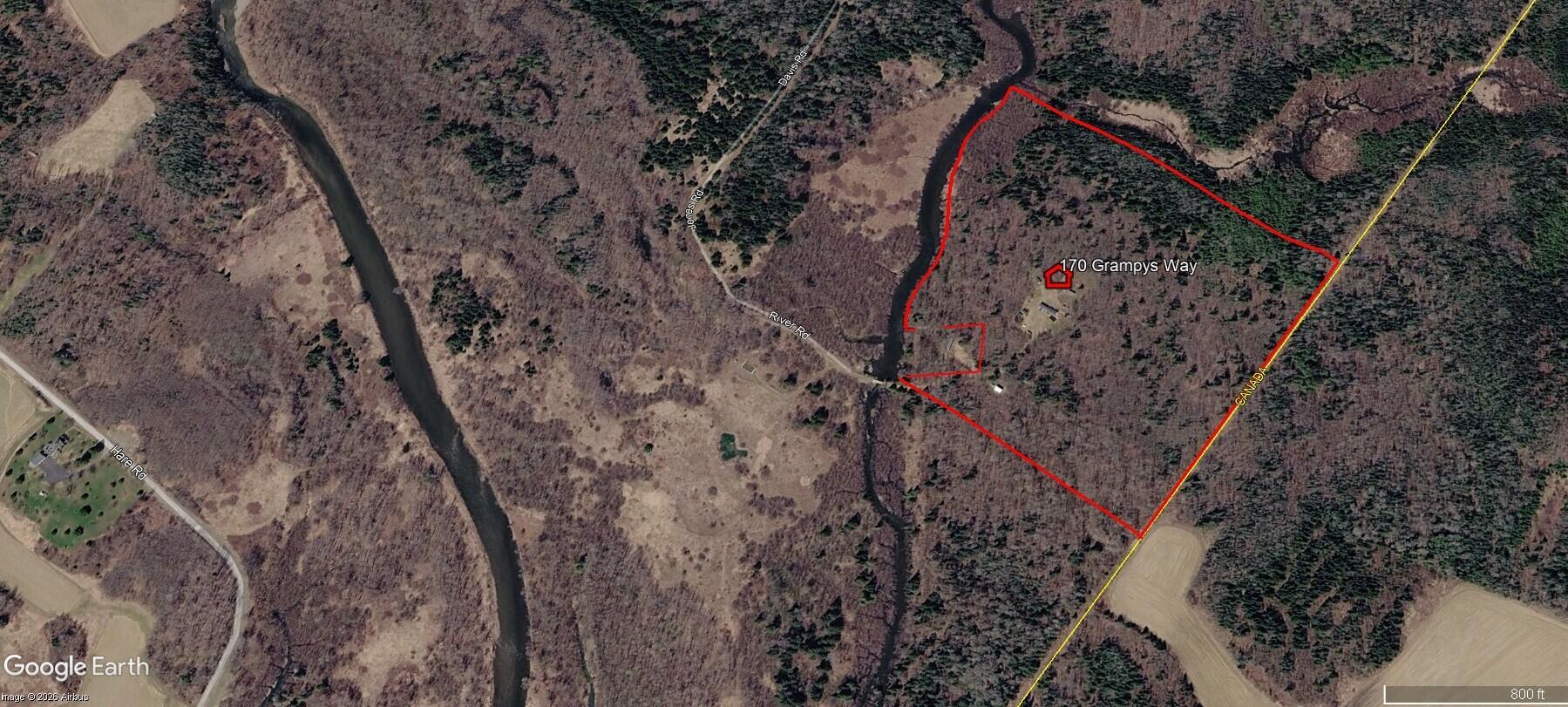 170 Grampys Way Monticello, ME 04760 - Photo 57 of 58 aerial Layout