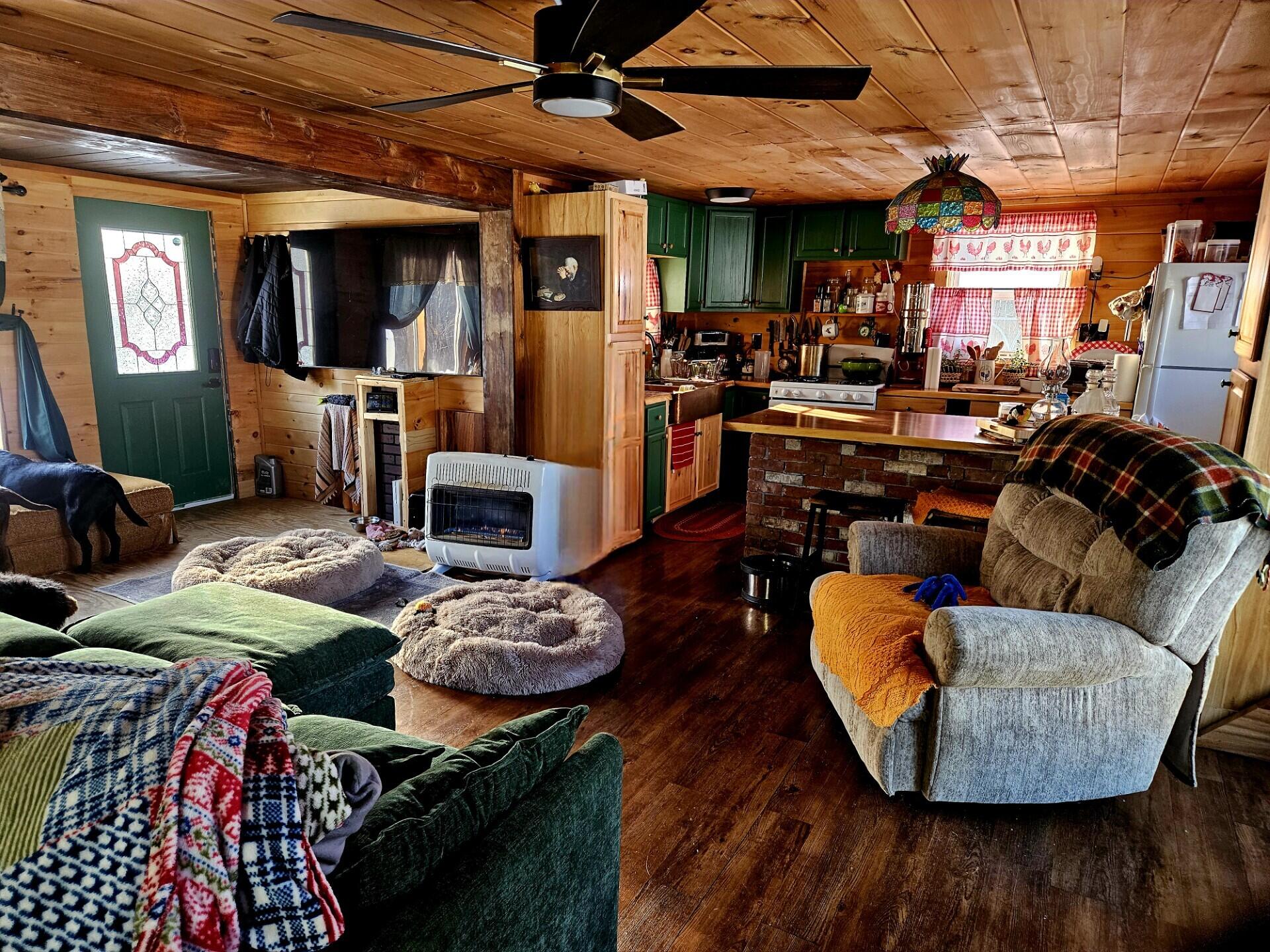 170 Grampys Way Monticello, ME 04760 - Photo 10 of 58 open kitchen and LR