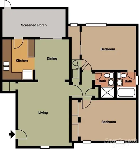 $1,679 | 4883 Roswell Road, Unit 6G, Atlanta, GA 30342