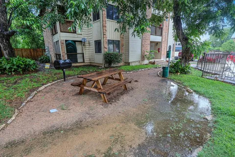 a view of a pathway along the road
