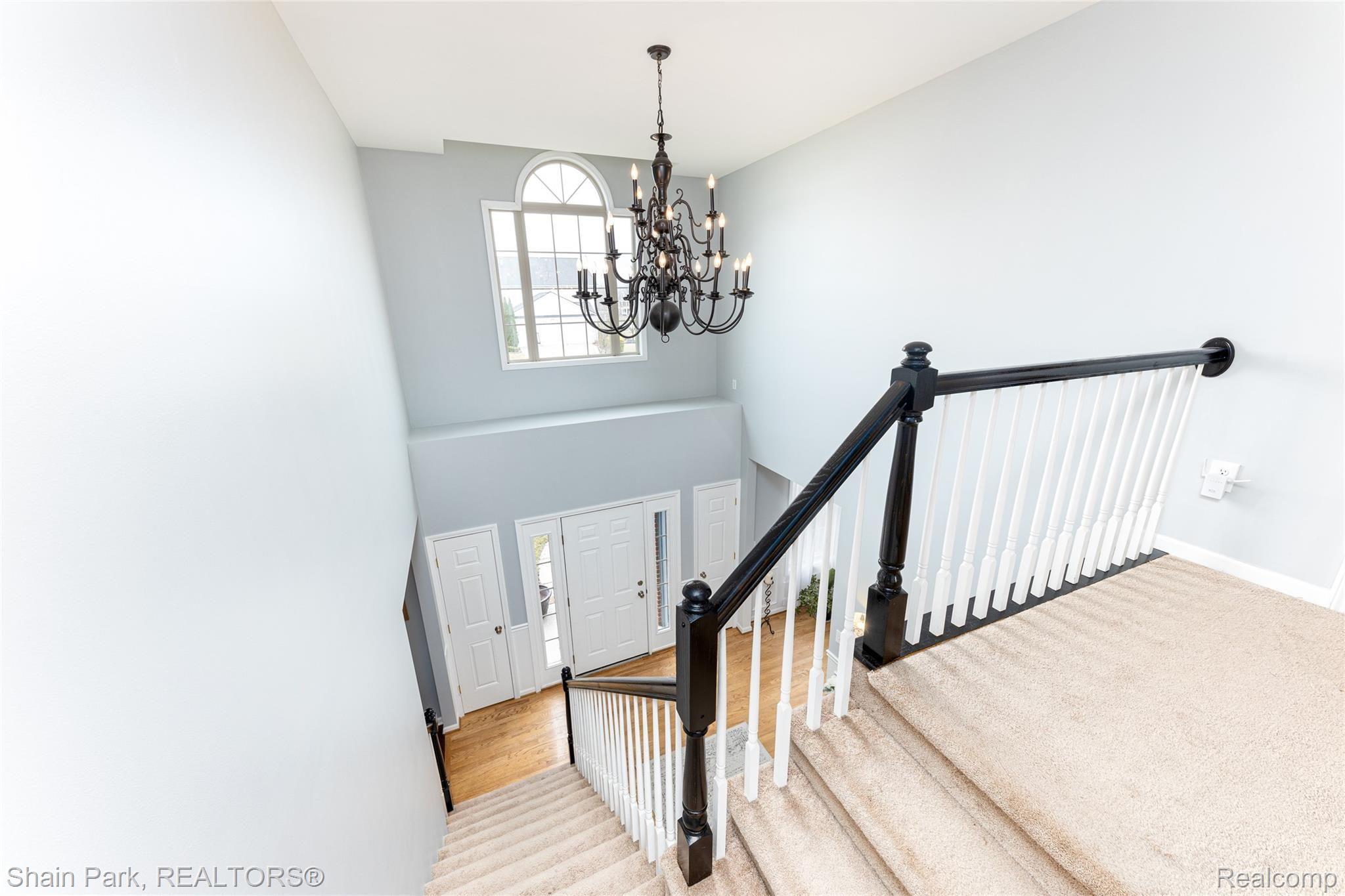 196 Londonderry Lane Rochester, MI 48306 - Photo 9 of 55 Looking down from the 2nd level to the Foyer