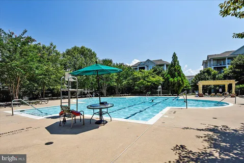 a view of a park with slide