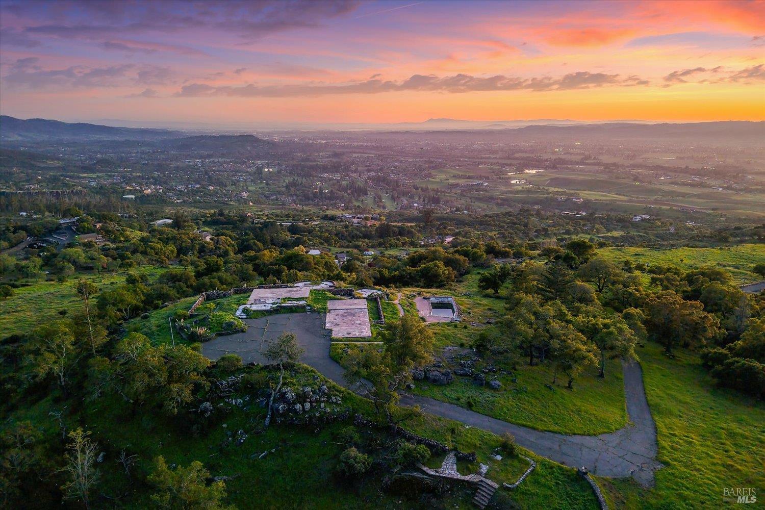 2355 Atlas Peak Road Napa, CA 94558 - Photo 2 of 24 Sunset views south over Napa towards SF and Marin Headlands