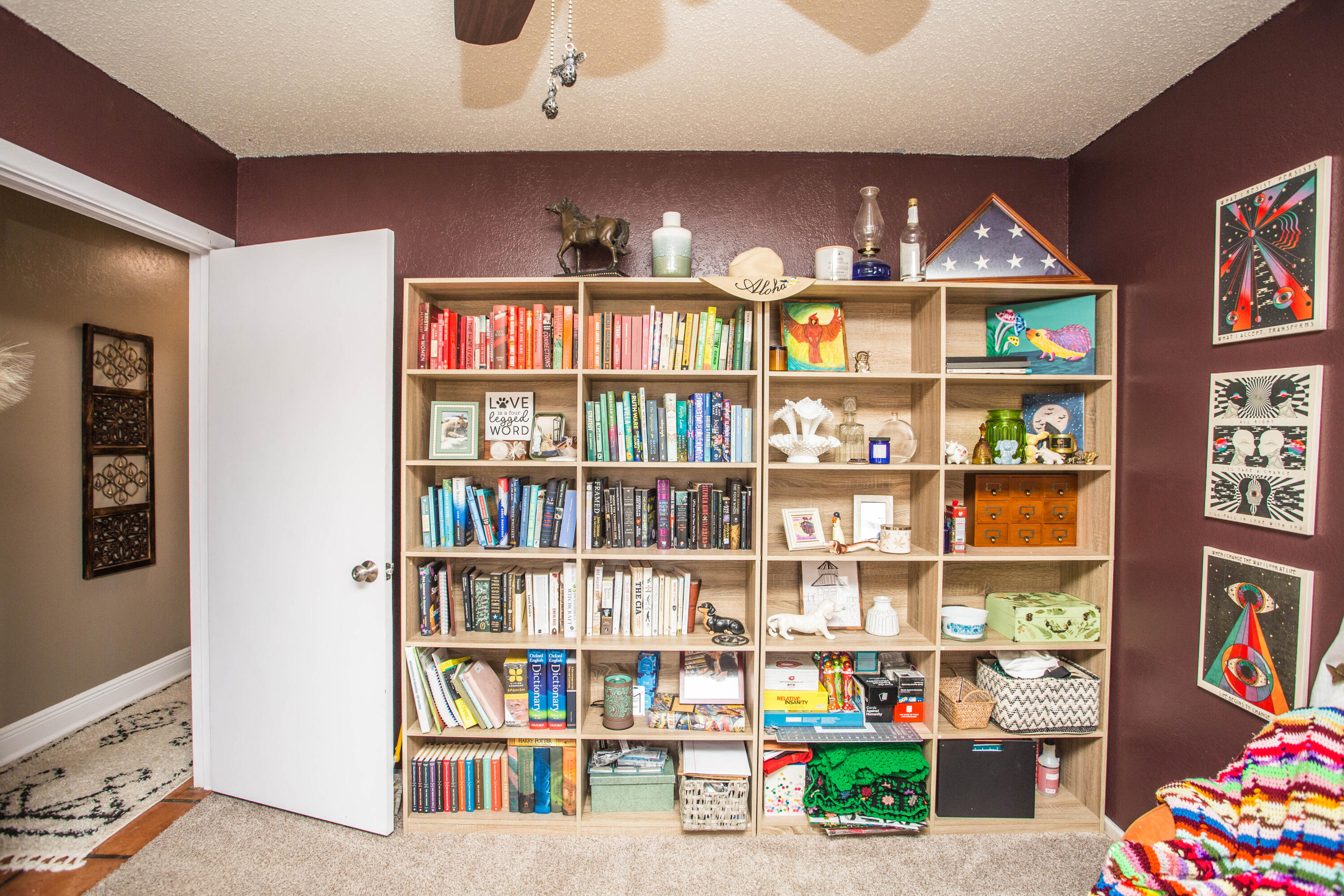 5202 44th Street Lubbock, TX 79414 - Photo 43 of 51 a living room with bookshelf
