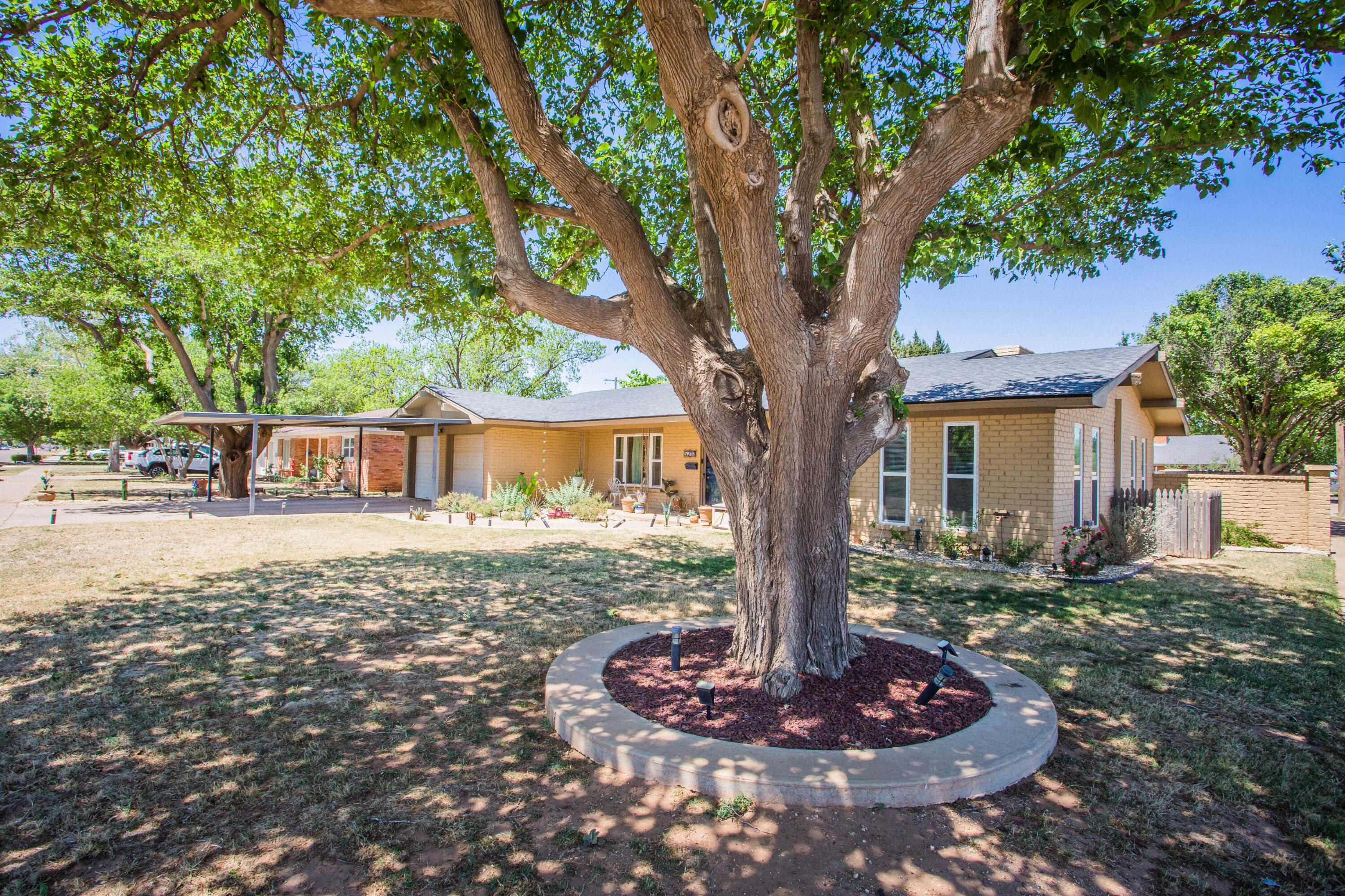 5202 44th Street Lubbock, TX 79414 - Photo 8 of 51 a front view of a house with a yard