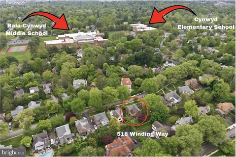 $1,225,000 | 518 Winding Way, Merion Station, PA 19066