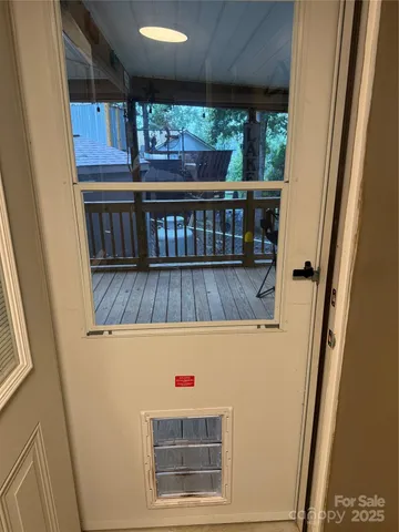 a view of front door