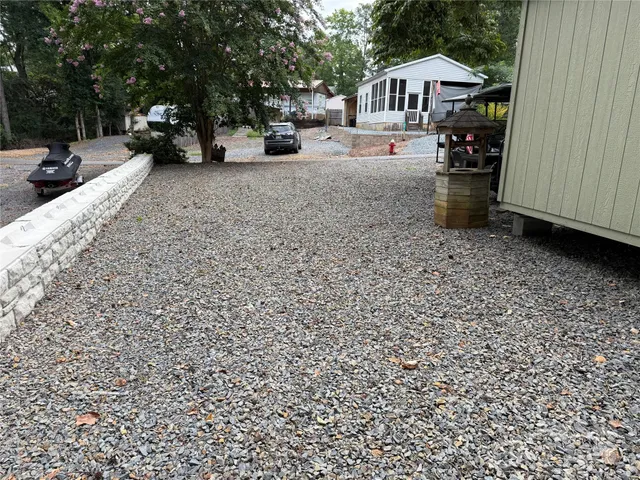 a view of parked car with city view