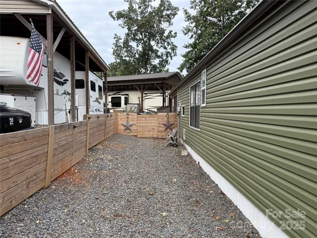 a house view with a backyard space
