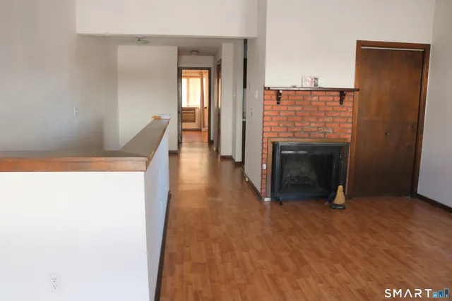 a view of livingroom with fireplace