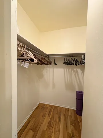 a view of a walk in closet