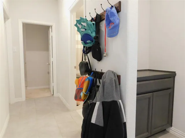 a close view of walk in closet