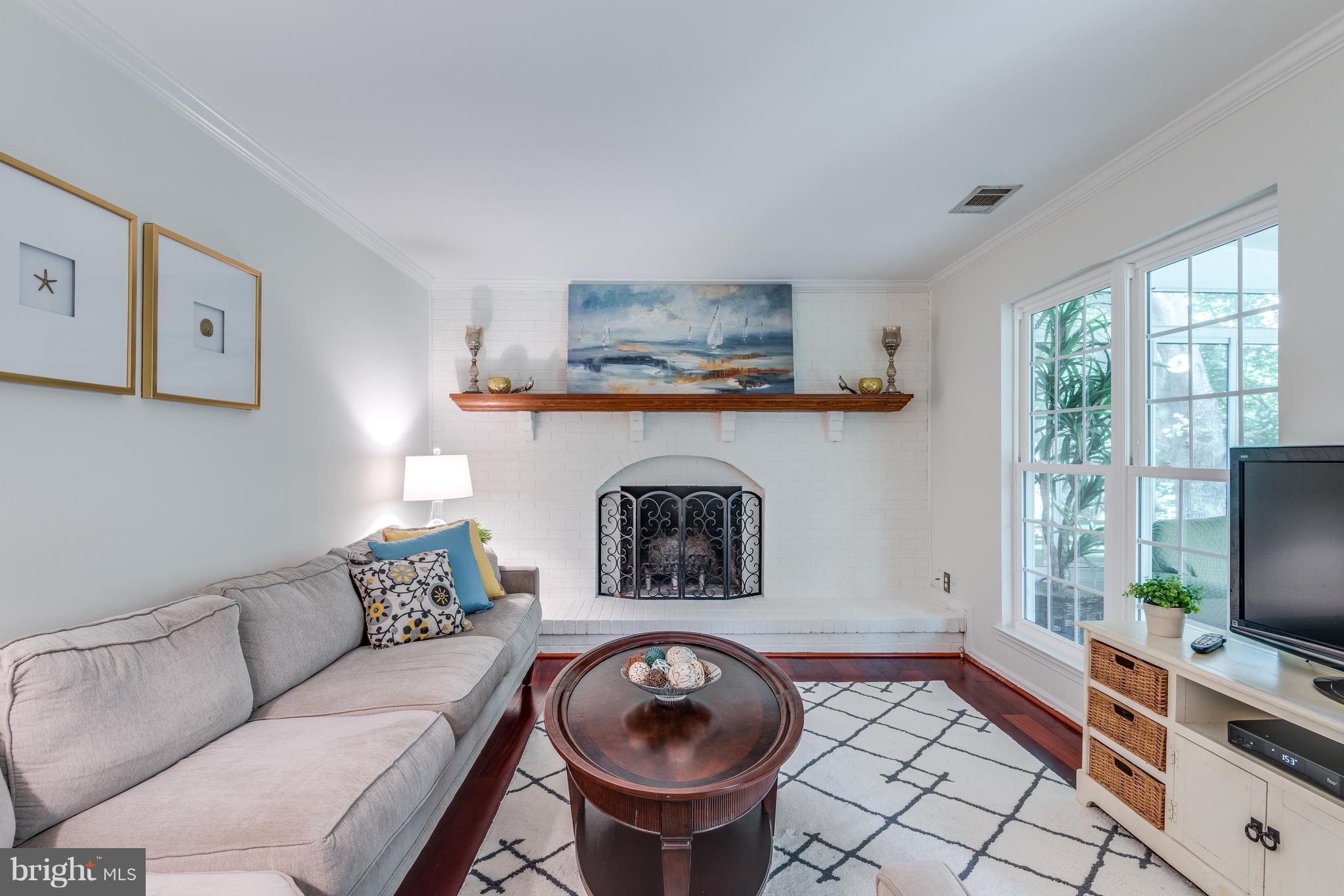 136 Minor Road Sterling, VA 20165 - Photo 11 of 30 Family Room with Woodburning Fireplace