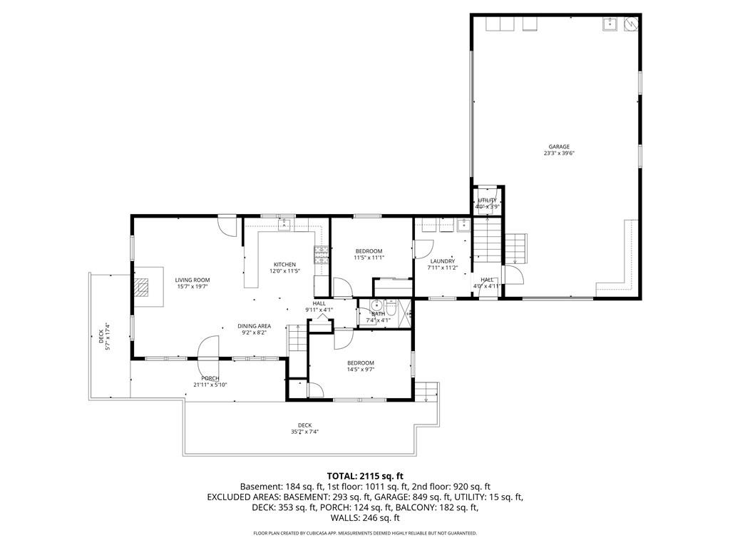 46 Spartan Lane Rabun Gap, GA 30568 - Photo 83 of 89 a picture of a floor plan