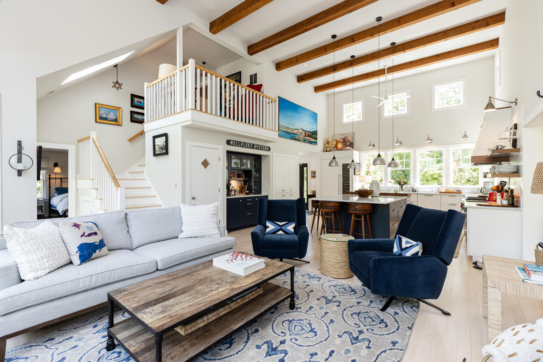 145 Henry's Road Brewster, MA 02631 - Photo 14 of 54 a living room with furniture and a large window