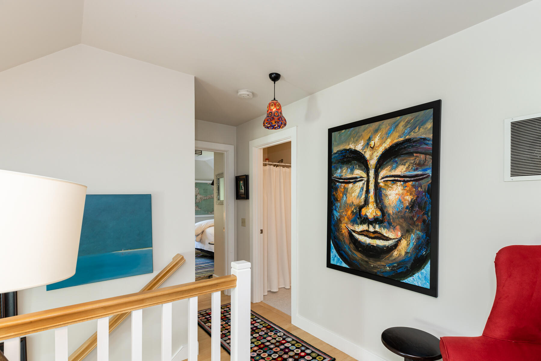 145 Henry's Road Brewster, MA 02631 - Photo 27 of 54 a view of a hallway to a livingroom with furniture