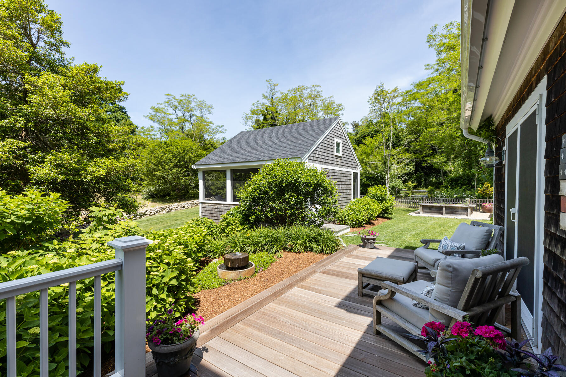 145 Henry's Road Brewster, MA 02631 - Photo 36 of 54 a view of a garden with patio