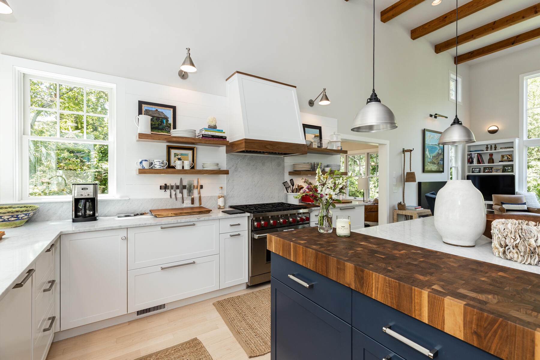 145 Henry's Road Brewster, MA 02631 - Photo 10 of 54 a kitchen with stainless steel appliances granite countertop a sink a stove and a wooden floors