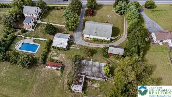 a view of a back yard from a window