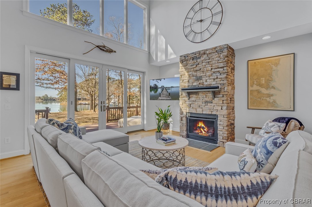 1828 Fleeton Road Reedville, VA 22539 - Photo 12 of 50 Custom Stone Fireplace