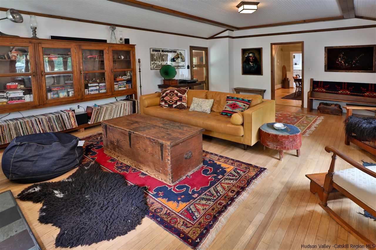 499 County Route 3 Fleischmanns, NY 12430 - Photo 5 of 25 a living room with furniture and a flat screen tv