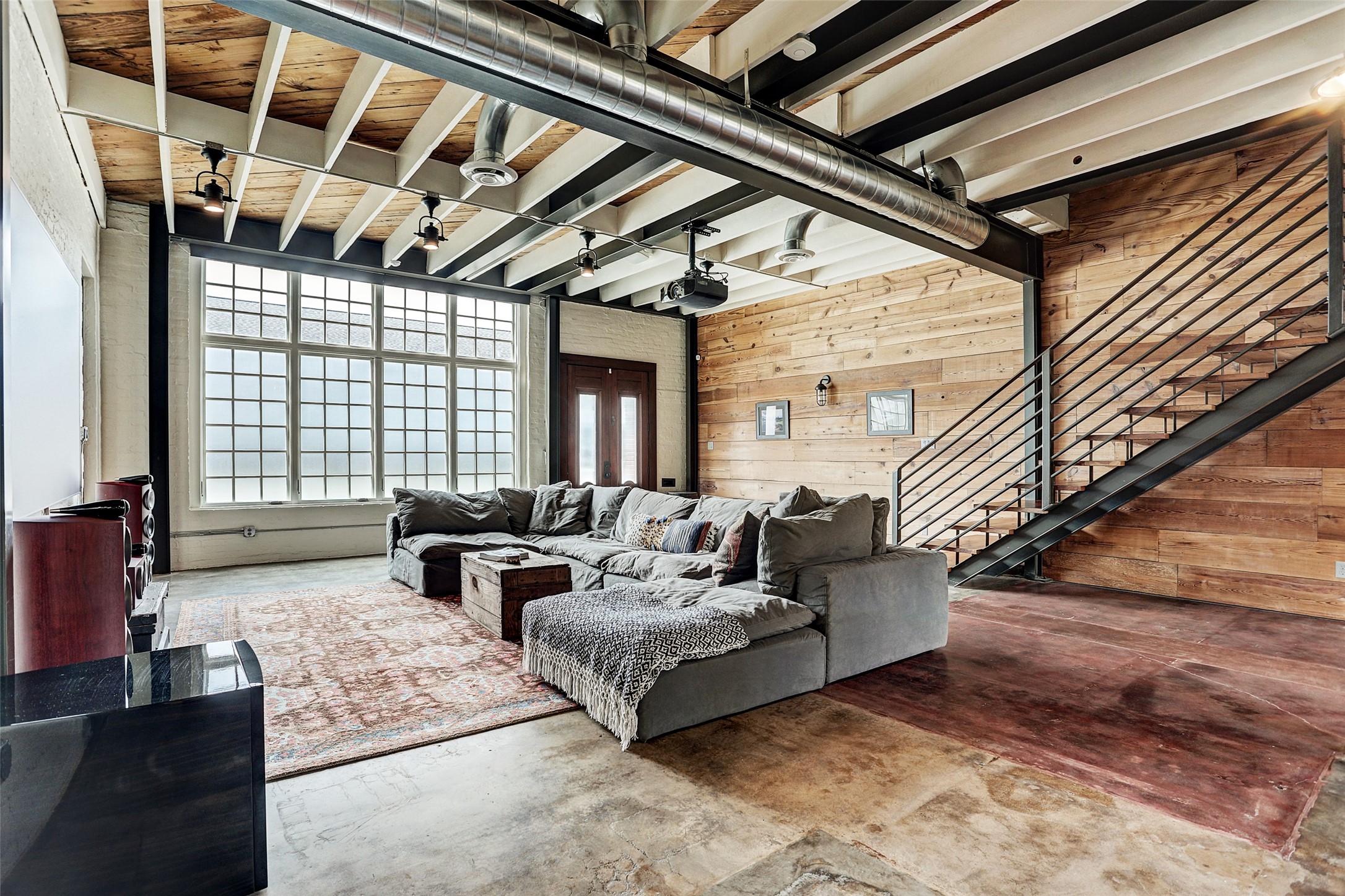 808 Coronado Street Houston, TX 77009 - Photo 34 of 50 Unit 2, spacious living area with modern industrial finish and plenty of natural light.