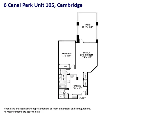 $835,000 | 6 Canal Park, Unit 105, Cambridge, MA 02141