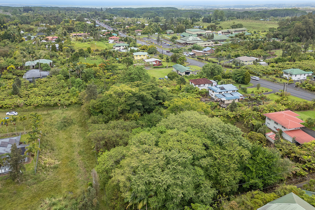 North Lauko Road Mountain View, HI 96771 - Photo 7 of 12 an aerial view of residential houses with outdoor space and trees