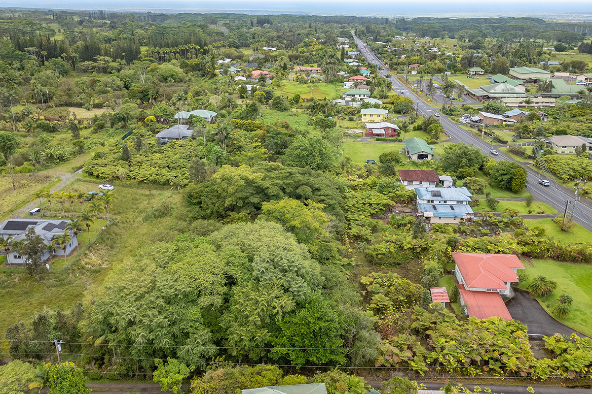 North Lauko Road Mountain View, HI 96771 - Photo 8 of 12 an aerial view of residential houses with outdoor space