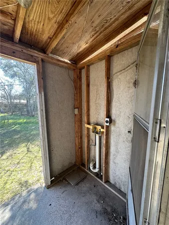 a view of front door