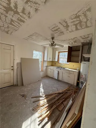 a view of a room with washer and dryer