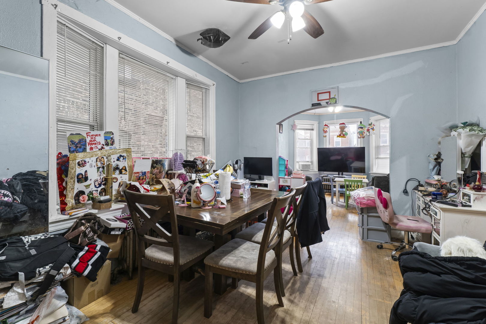 4920 West Iowa Street Chicago, IL 60651 - Photo 19 of 33 a view of a dining room with furniture window and outside view
