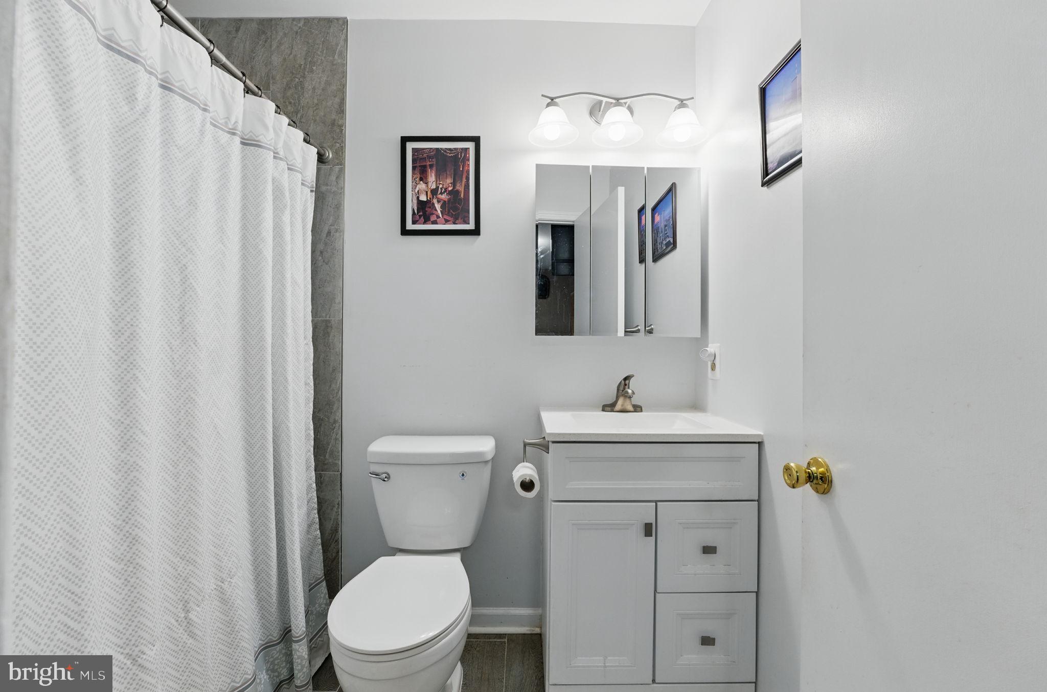 6837 Cottingham Lane Centreville, VA 20121 - Photo 14 of 25 a bathroom with a toilet sink and mirror