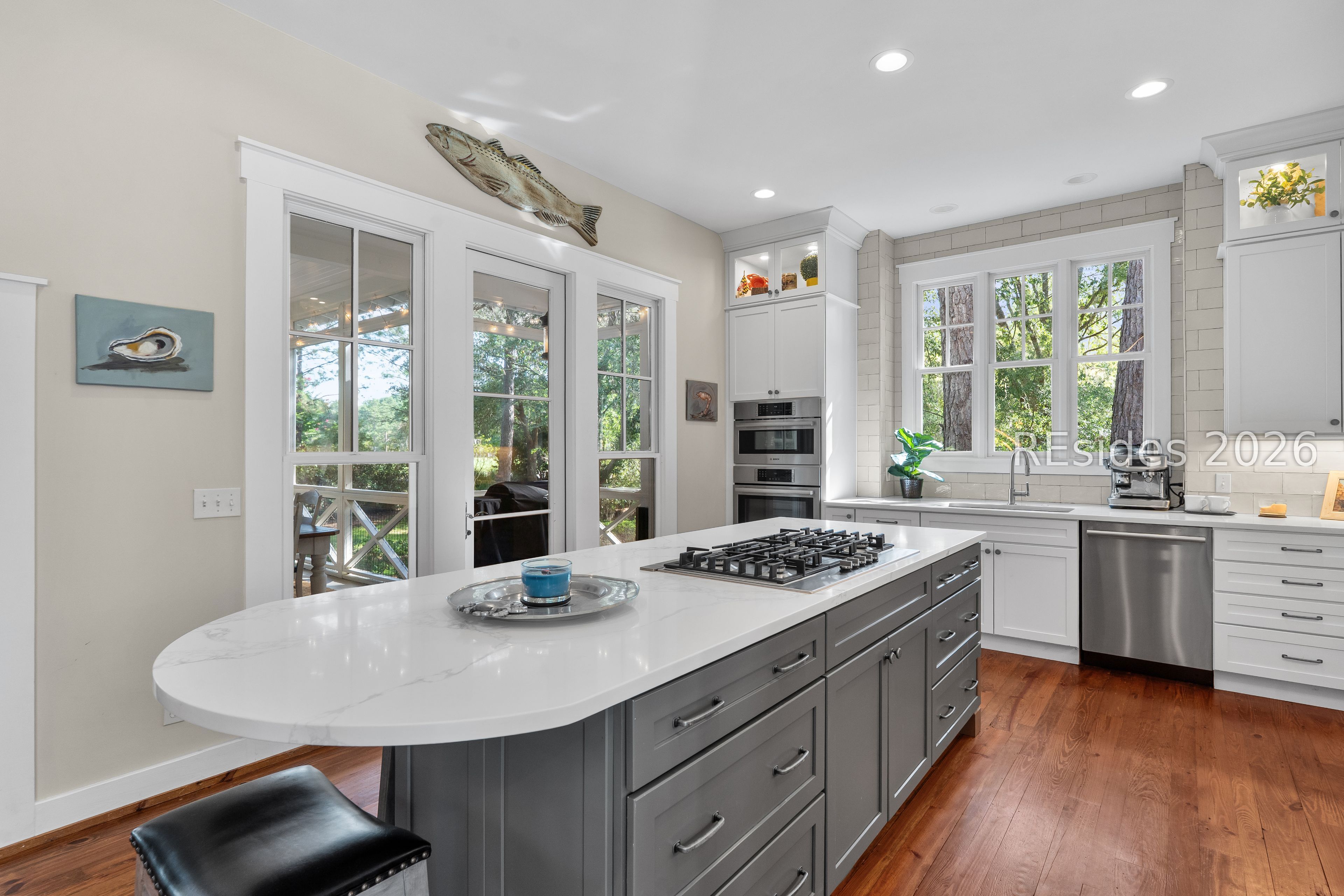 2 Rice Mill Road Bluffton, SC 29909 - Photo 6 of 51 Updated kitchen provides space for chef & guests